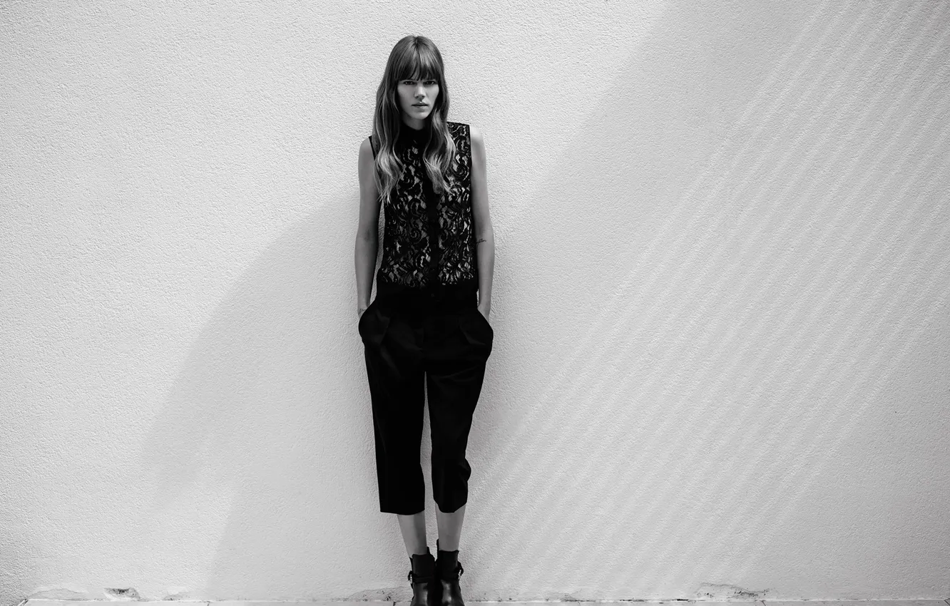 Photo wallpaper photoshoot, brand, Freya Beha Erichsen, Hugo Boss, Freja Beha Erichsen