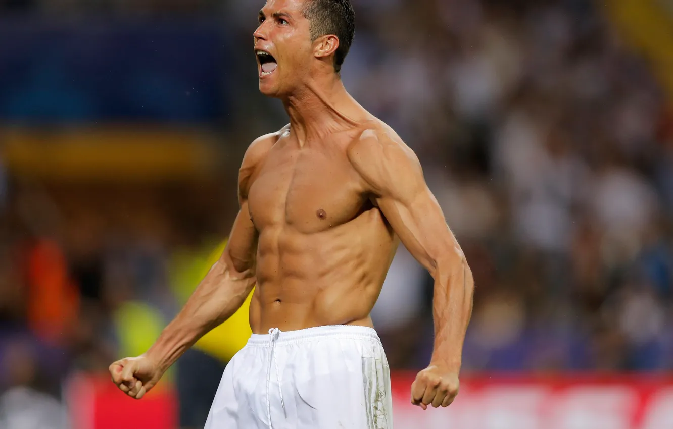 Photo wallpaper joy, football, victory, form, Cristiano Ronaldo, player, Creek, football