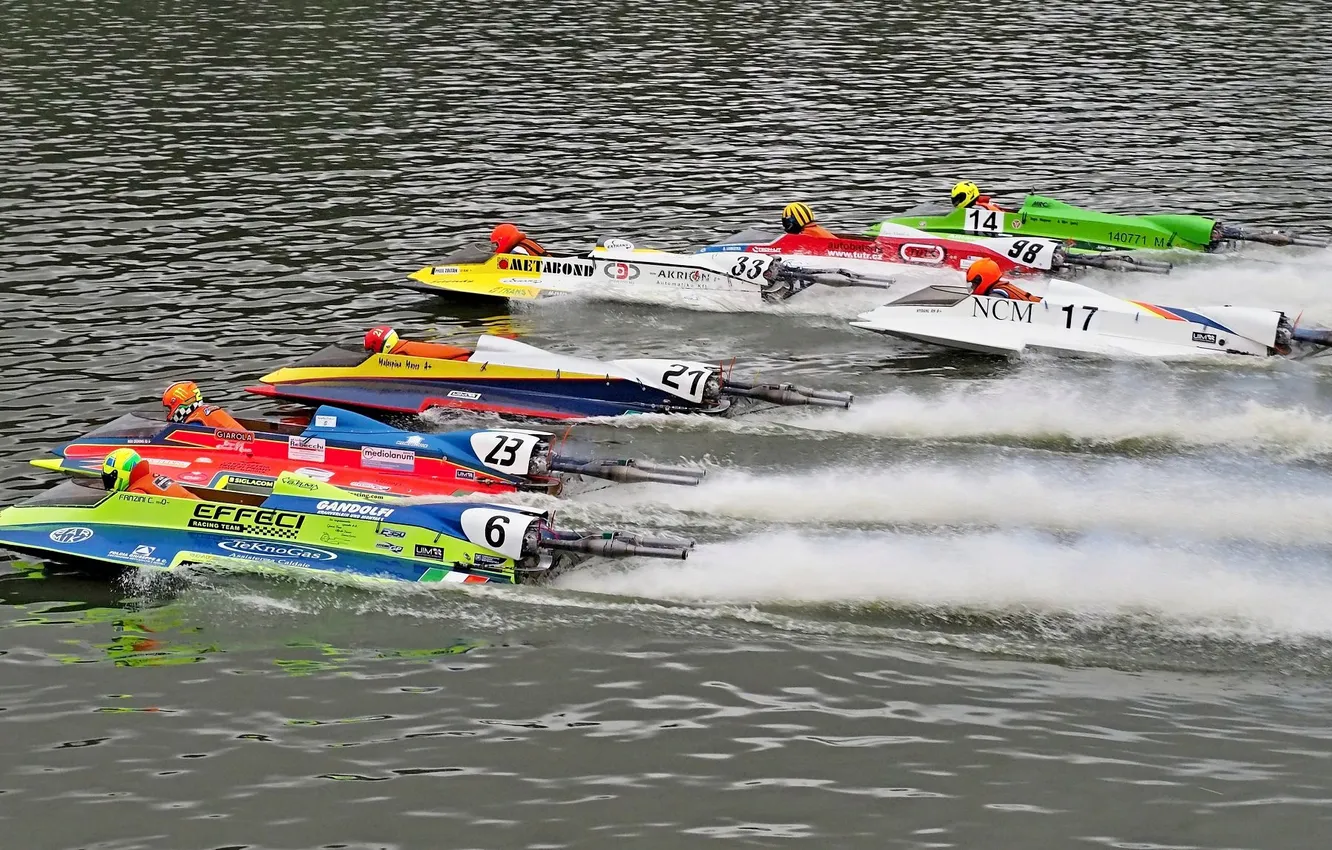 Photo wallpaper race, boat, speed