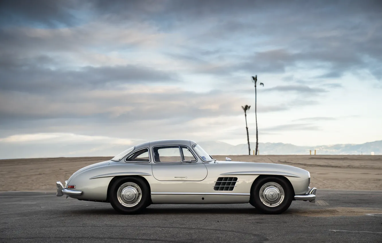 Photo wallpaper car, Mercedes-Benz, beautiful, 300SL, Mercedes-Benz 300 SL, Gullwing, iconic