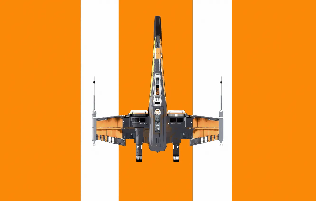 Photo wallpaper fiction, minimalism, Star Wars, art, star wars, the view from the top, science fiction, spaceship