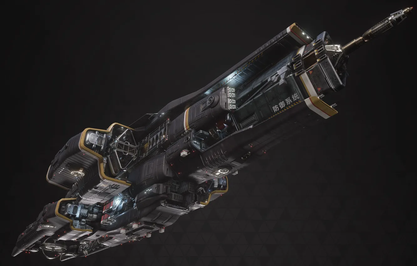 Photo wallpaper transport, ship, camera, Fractured Space, Titan Defence Systems Equalizer