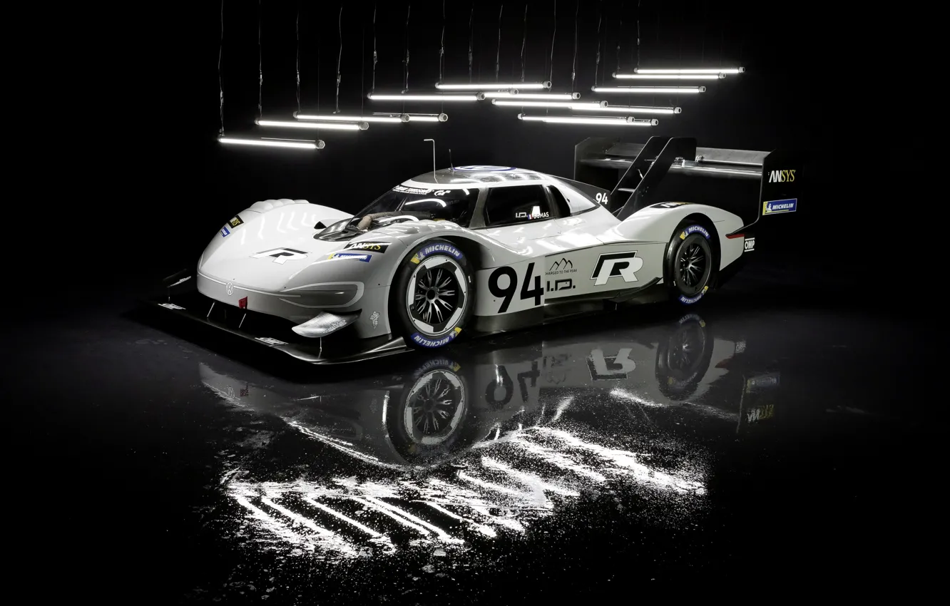 Photo wallpaper reflection, background, dark, lamp, Prototype, Volkswagen, prototype, 2018