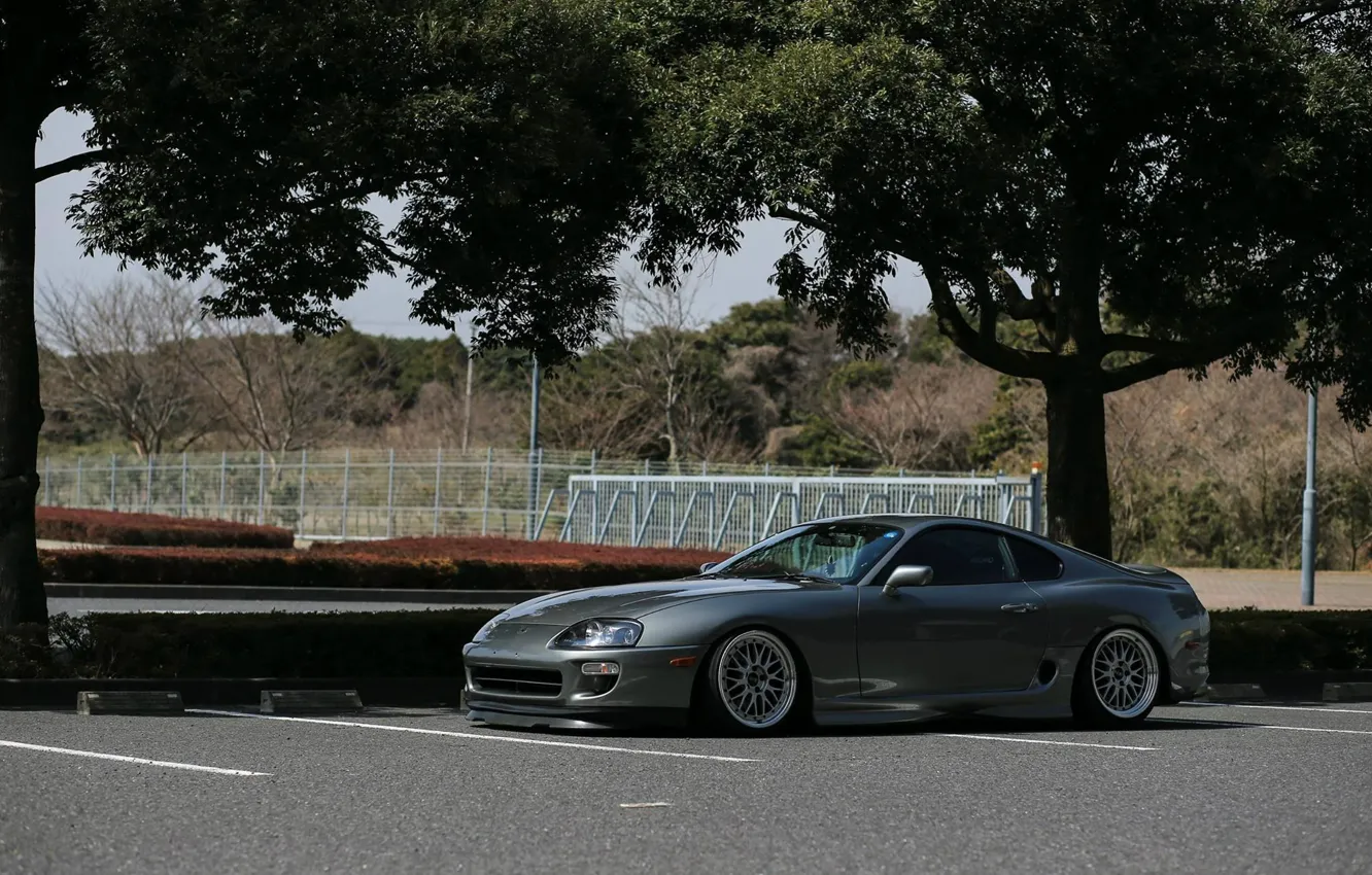 Photo wallpaper Japan, Toyota, tuning, power, Supra, race, Turbo, low