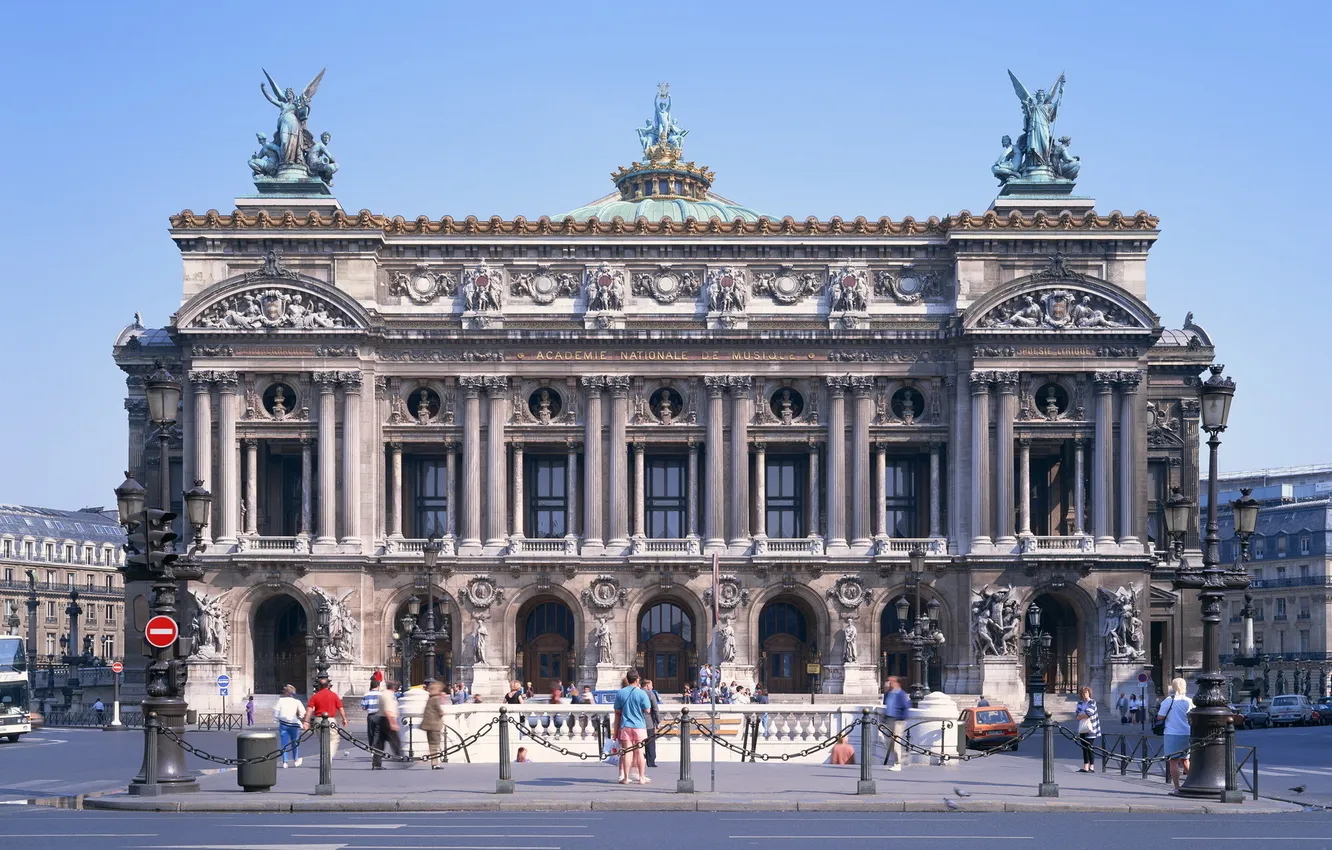 Photo wallpaper the city, France, Paris, Opera house, Grand Opera