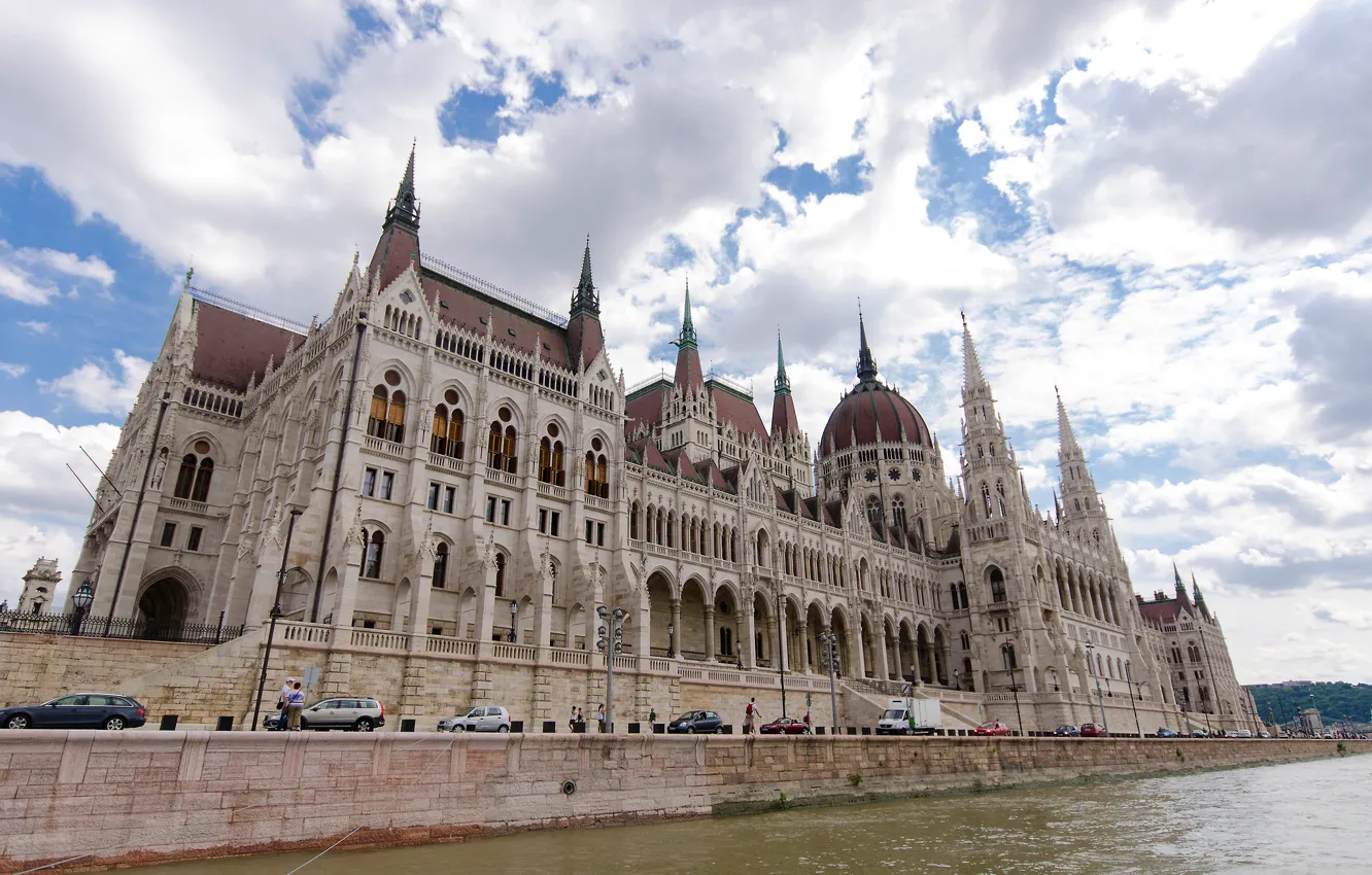 Photo wallpaper river, Parliament, Hungary, Budapest, The Danube