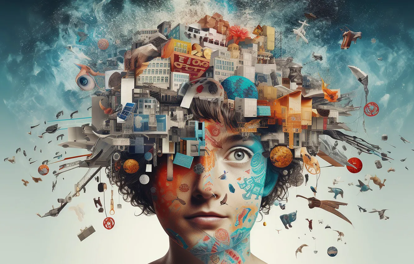 Photo wallpaper fiction, hairstyle, guy, details