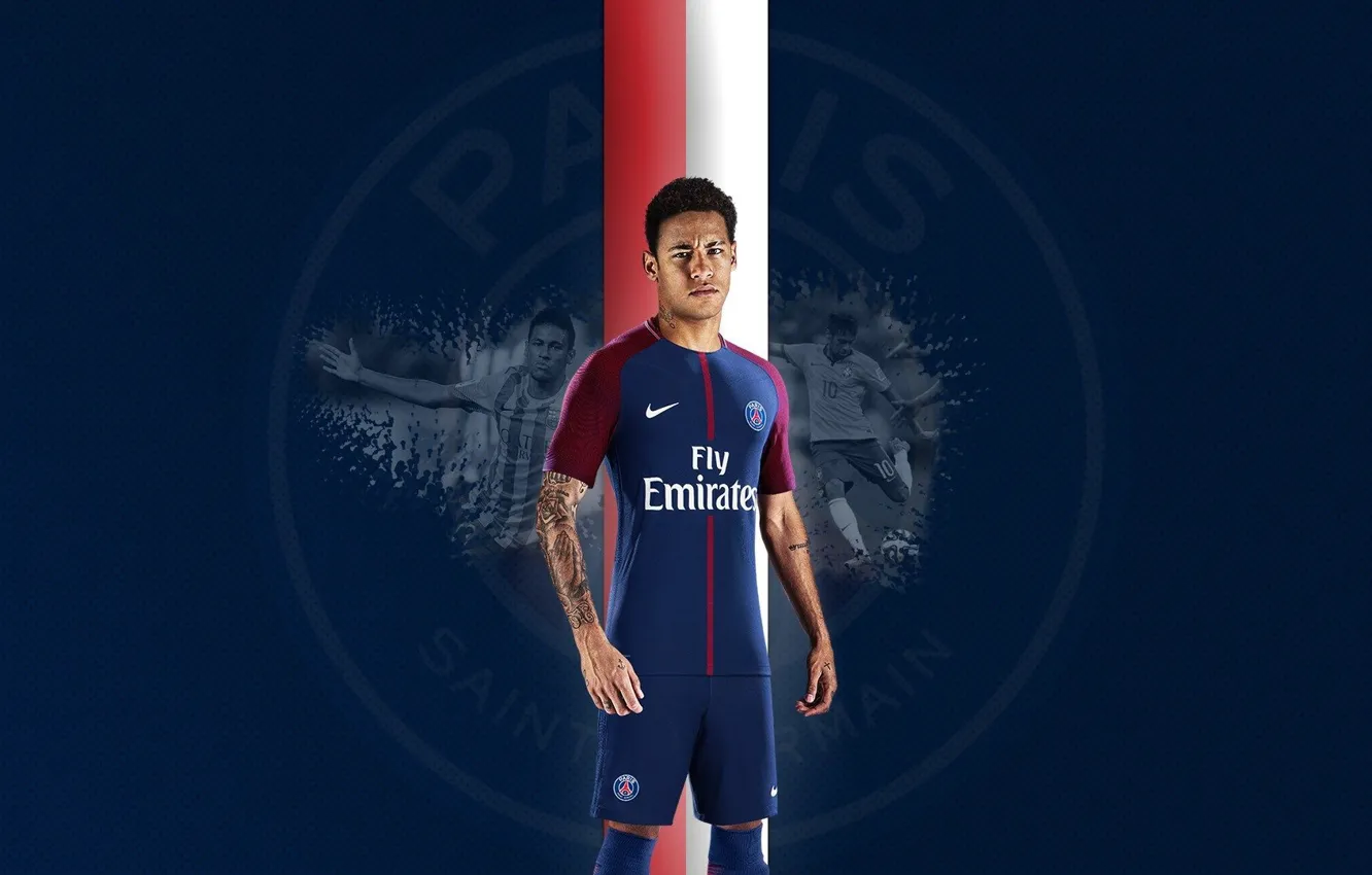 Photo wallpaper wallpaper, football, player, Sport, Neymar, Paris Saint-Germain