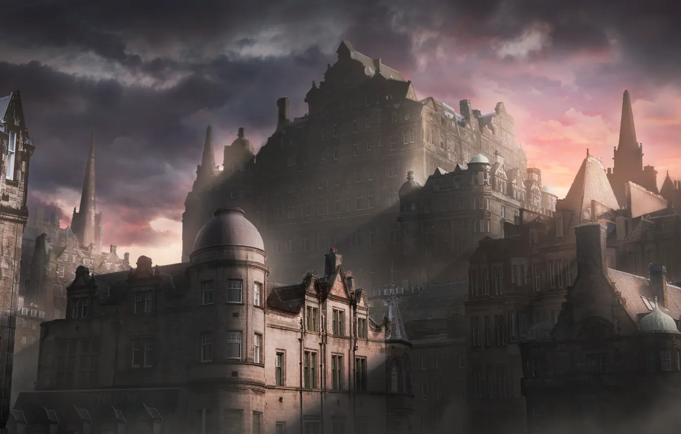 Photo wallpaper city, the city, rendering, building, architecture, render, architecture, László Ede