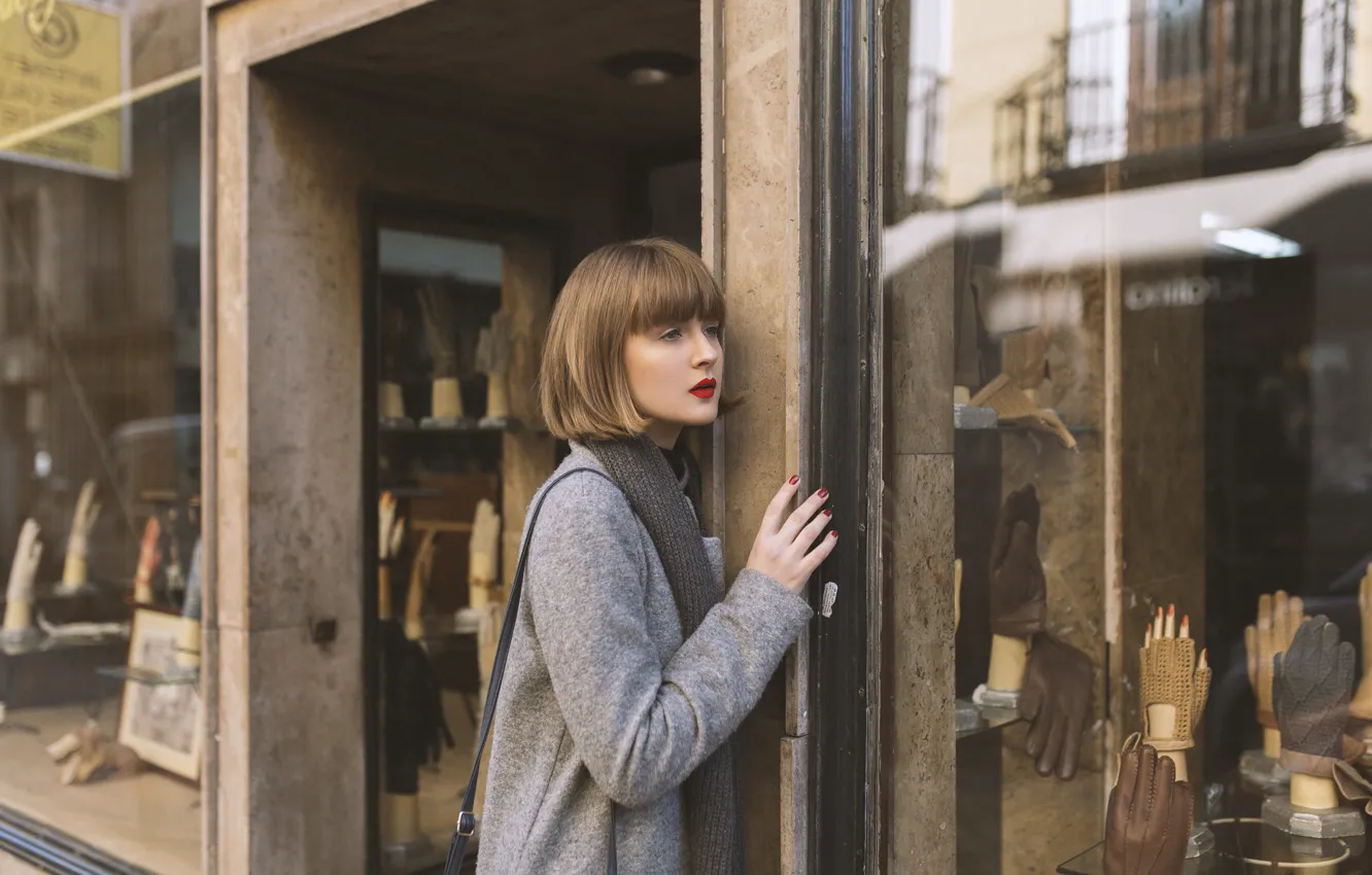 Photo wallpaper face, style, model, hair, shop, showcase