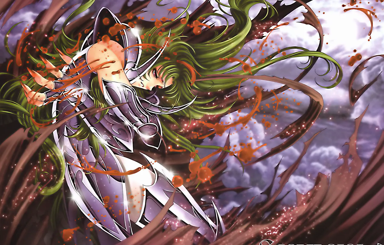 Photo wallpaper anime, green hair, characters