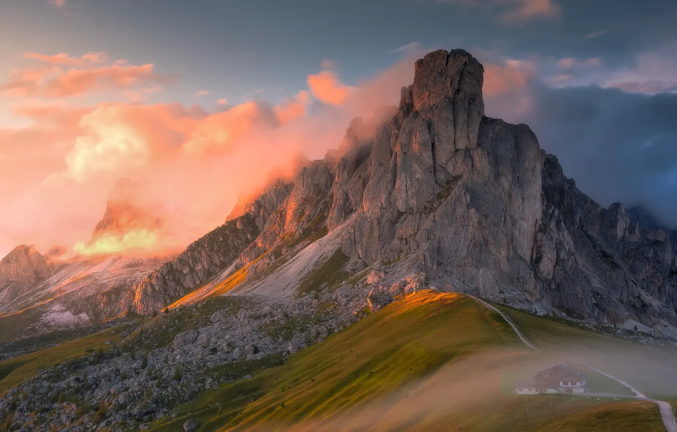 Photo wallpaper clouds, rocks, clouds, rocks, Oryszczak Tomasz