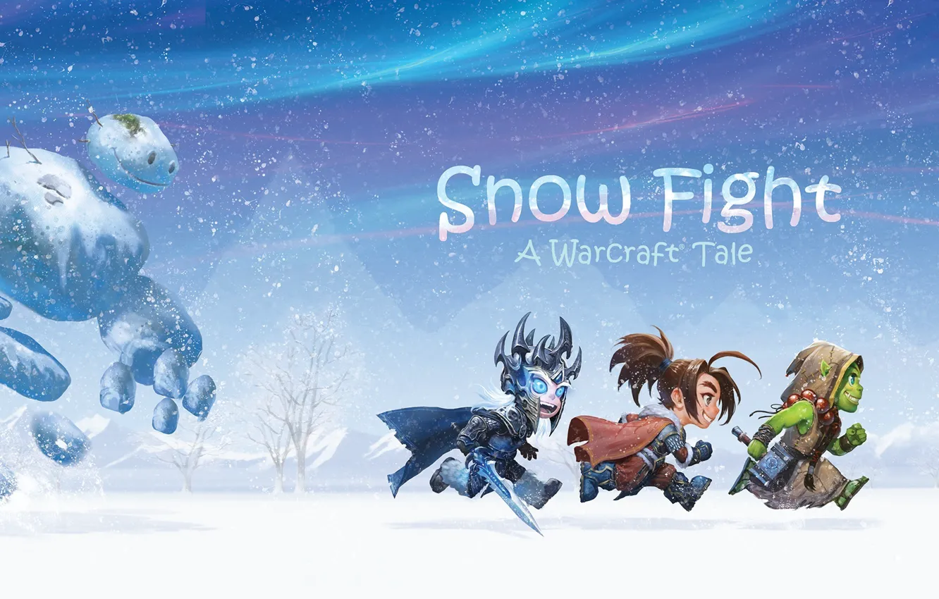 Photo wallpaper World of Warcraft, wow, Varian, Thrall, The Lich king, warcraft tale