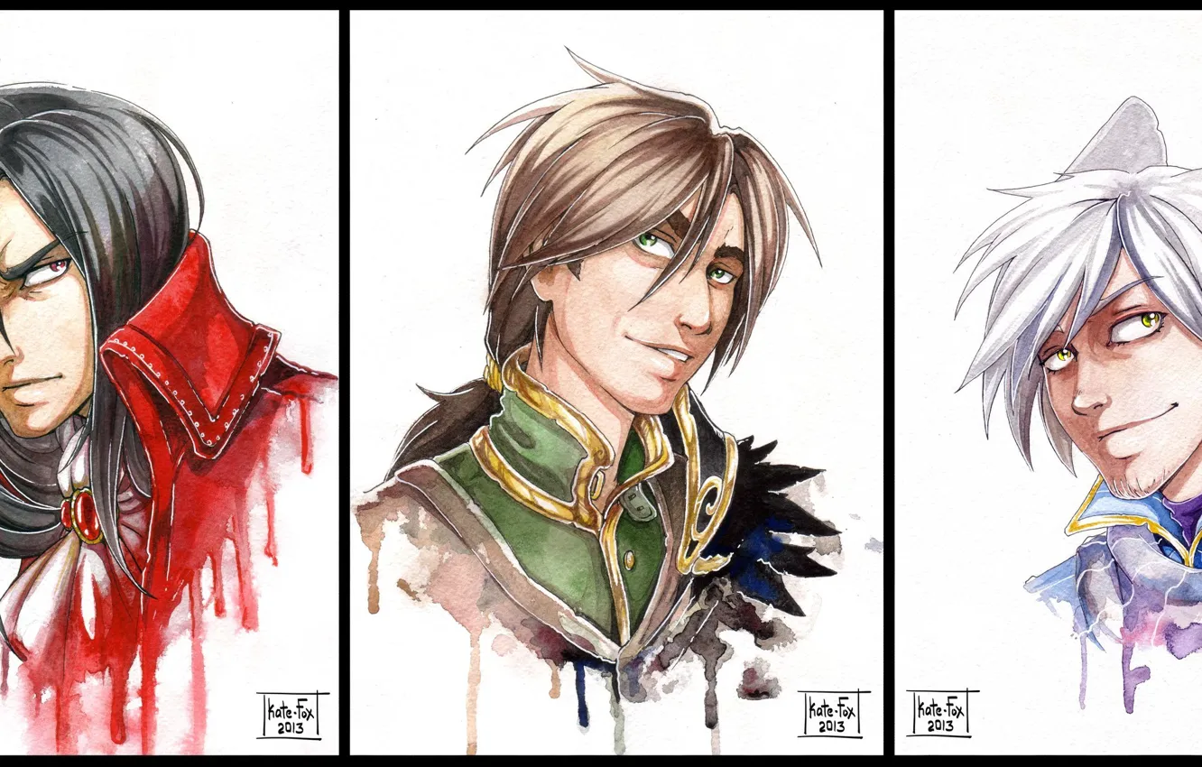 Photo wallpaper anime, vampire, guy, werewolf