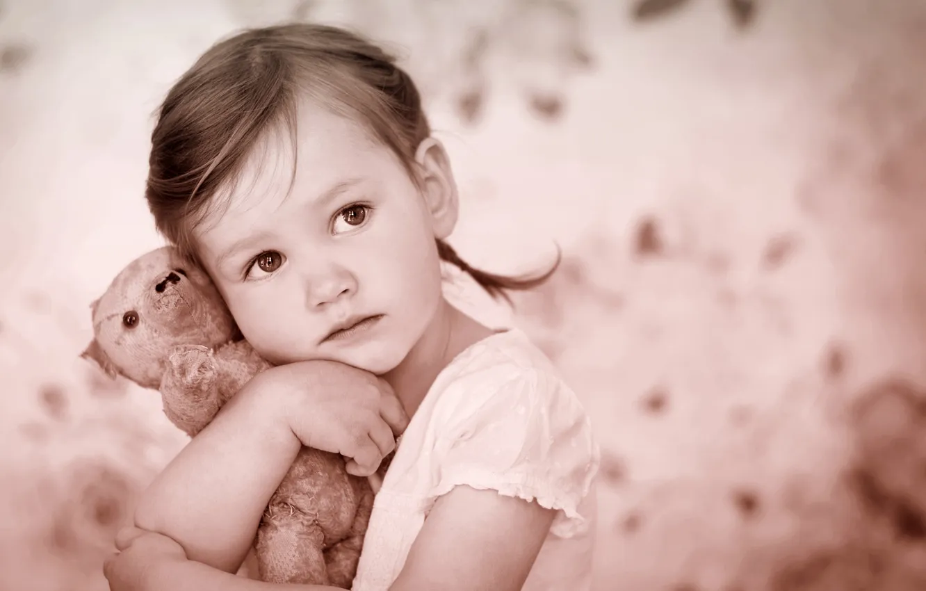 Photo wallpaper toy, portrait, girl