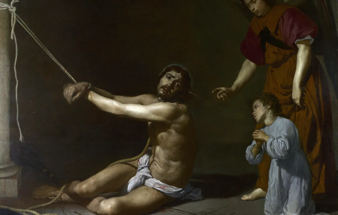 Photo wallpaper picture, religion, mythology, Diego Velazquez, Christ's Suffering for the Christian Soul