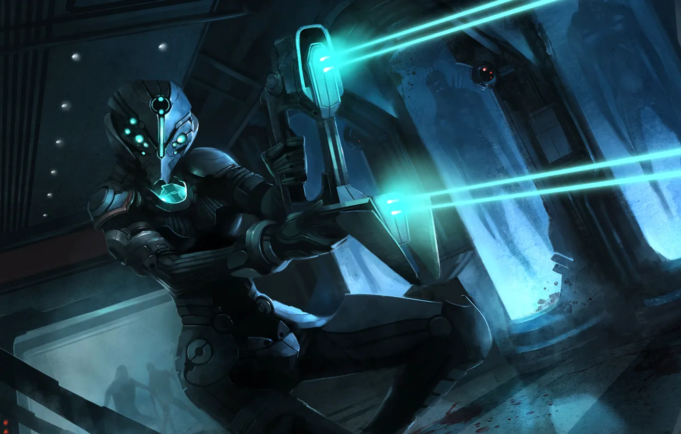 Photo wallpaper woman, costume, dead space, Advanced Suit