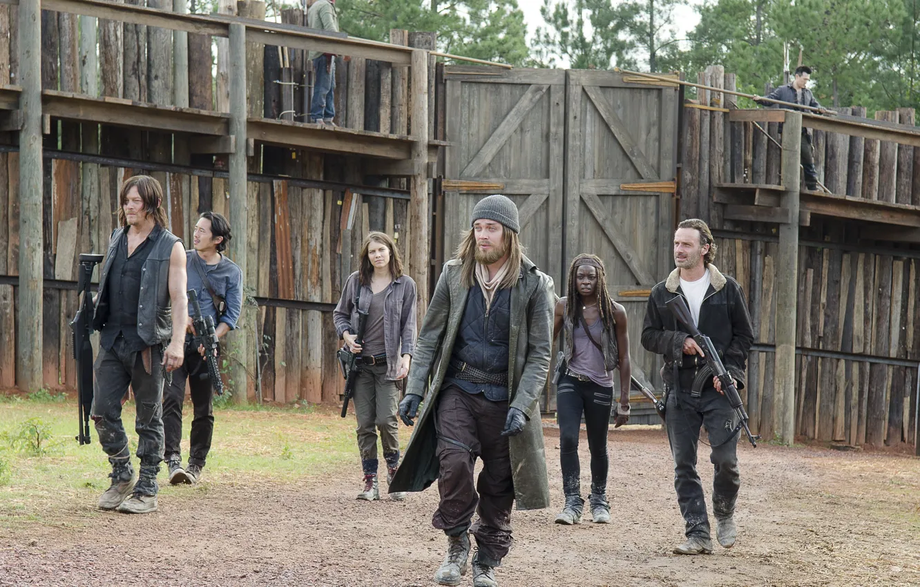 Photo wallpaper group, hero, The Walking Dead, The walking dead