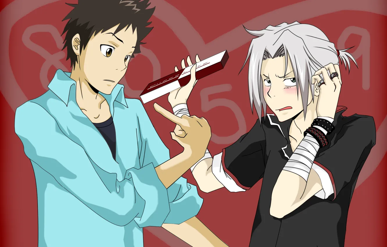 Photo wallpaper guys, friends, Katekyo Hitman Reborn, Teacher mafia Reborn, Gokudera Hayato, Yamamoto Takeshi