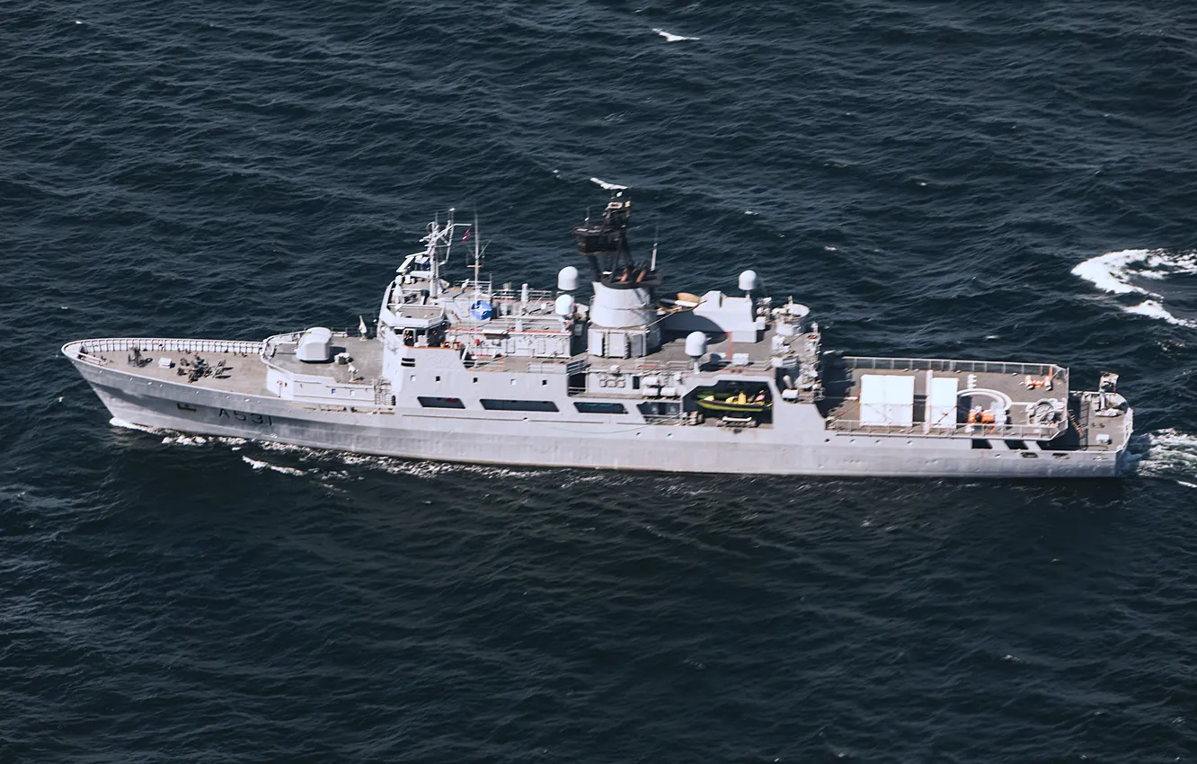 Photo wallpaper KNM Nordkapp, A531, patrol ship, Norway