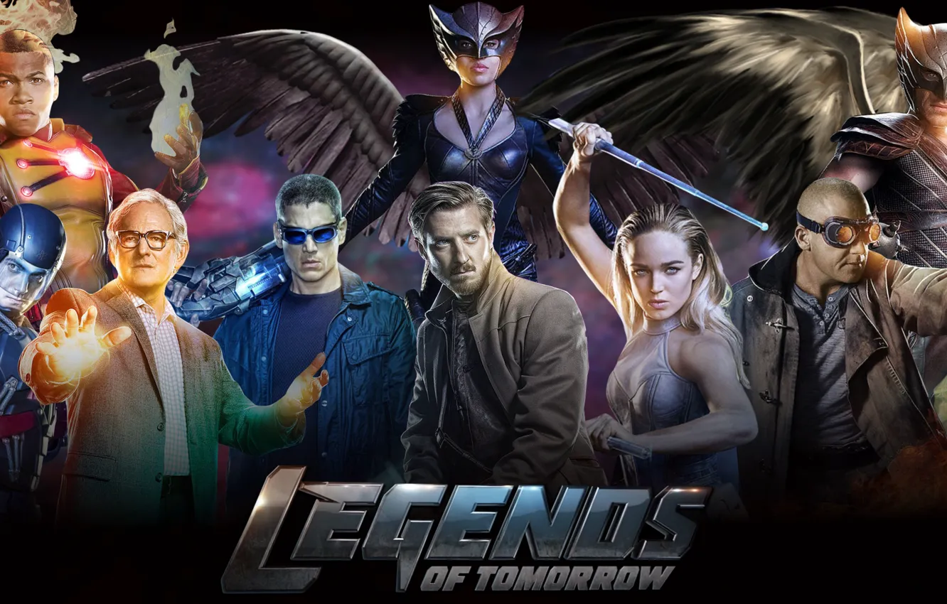 Photo wallpaper Wentworth Miller, Atom, DC Comics, Dominic Purcell, Arthur Darvill, season 1, tv series, Caity Lotz