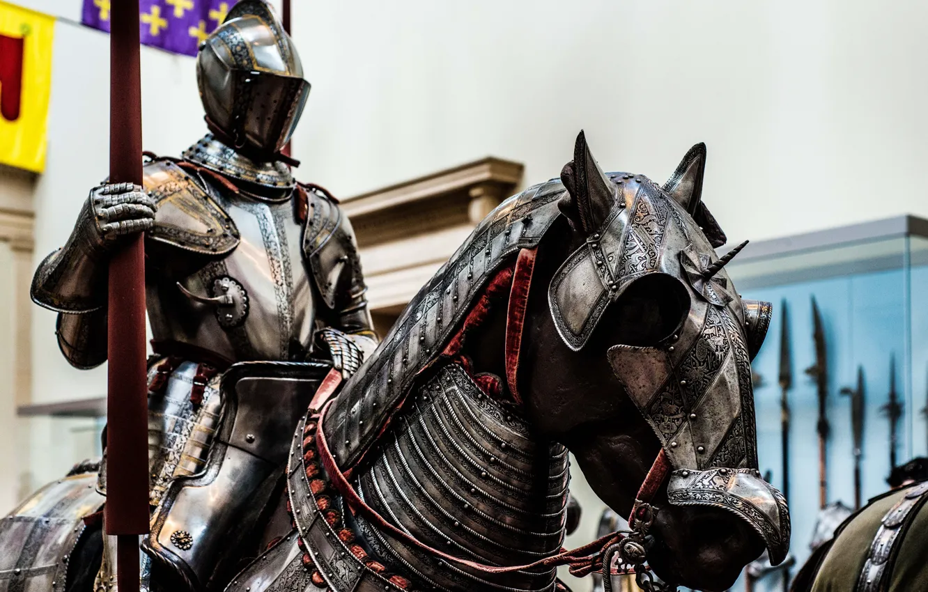 Photo wallpaper metal, armor, warrior, knight