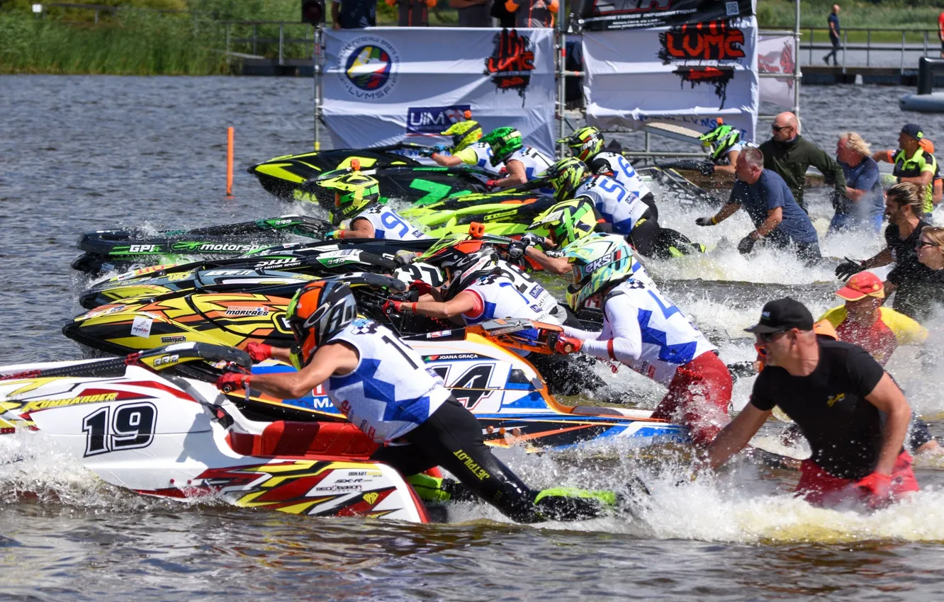 Photo wallpaper race, boat, speed
