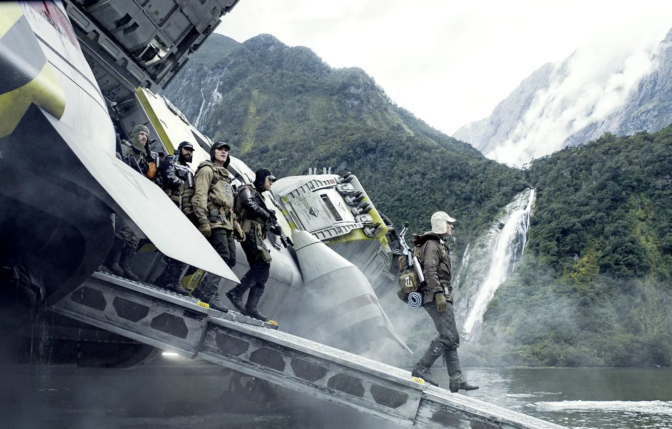 Photo wallpaper cinema, wallpaper, horror, Action, robot, river, mecha, Predator