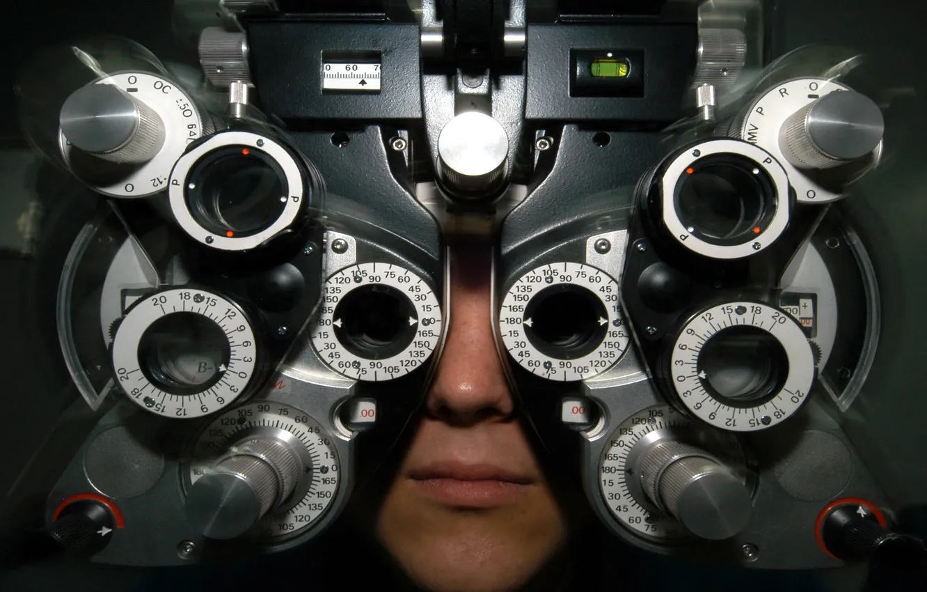 Photo wallpaper glasses, optics, lenses, eyepieces, Ophthalmology
