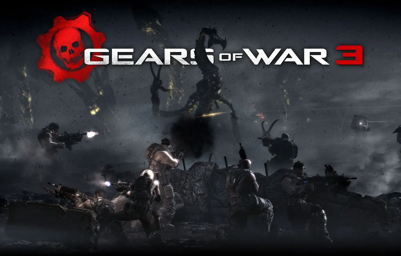 Photo wallpaper the game, shooter, gears-of-war-3