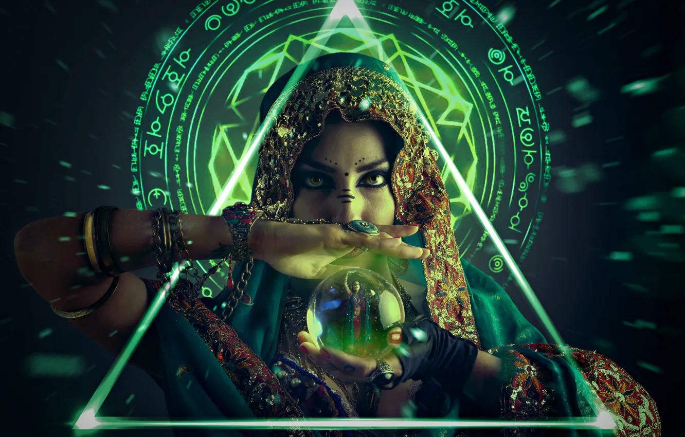 Photo wallpaper magic, witch, illusion, Gypsy, Talisman