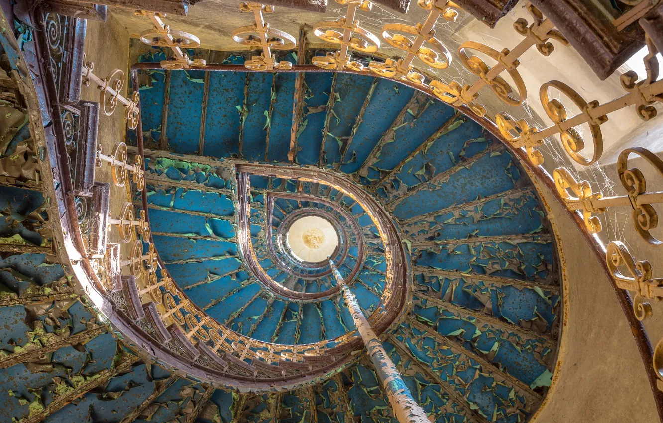 Photo wallpaper background, wall, ladder