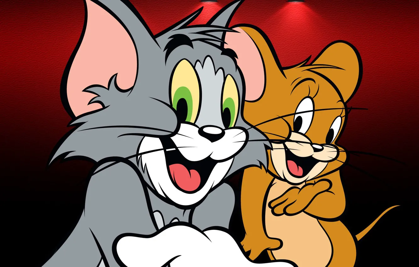 Photo wallpaper cat, cartoon, mouse, Tom and Jerry