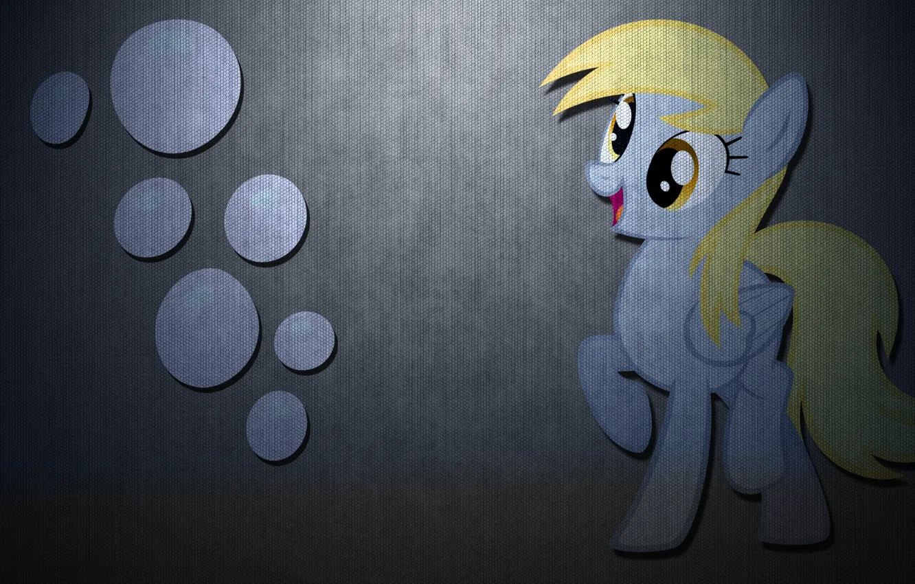 Photo wallpaper carbon, my little pony, derpy hooves