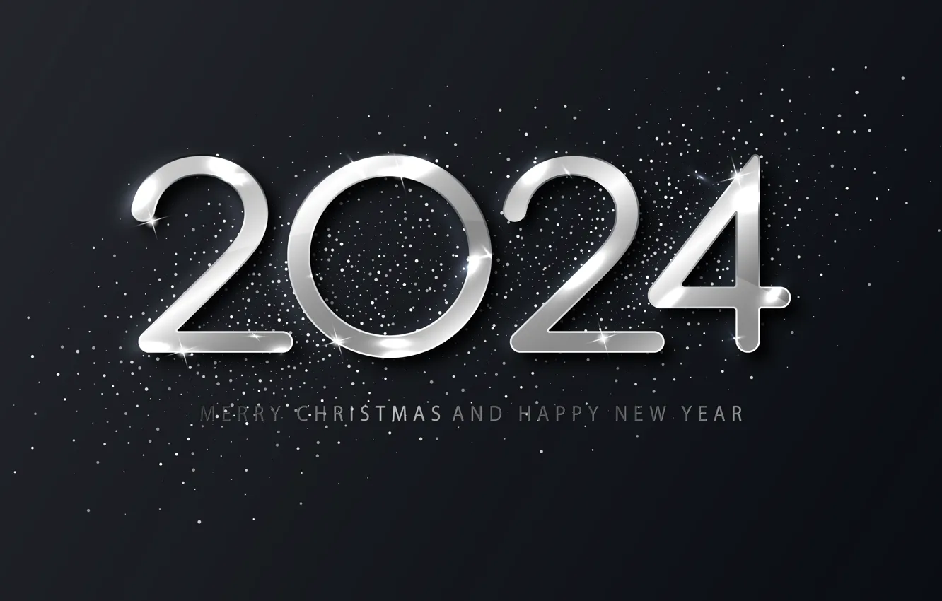 Photo wallpaper background, New Year, Christmas, figures, silver, new year, happy, Christmas
