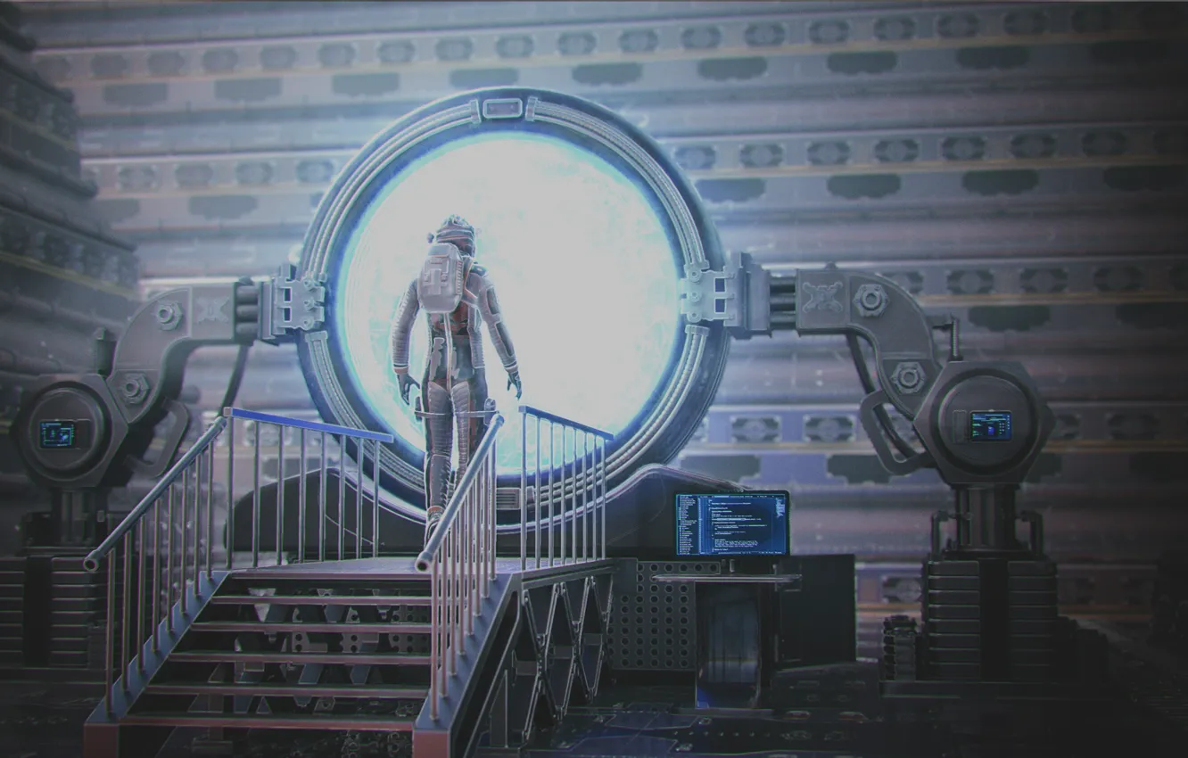 Photo wallpaper the portal, entrance, The Time Pyramid