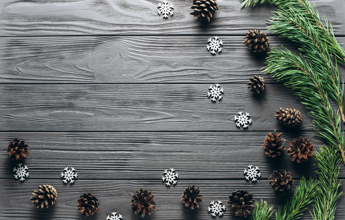 Photo wallpaper decoration, new year, Christmas, Christmas, wood, New Year, decoration, Merry