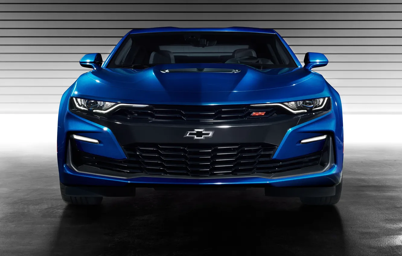Photo wallpaper Chevrolet, Camaro SS, front view, 2019