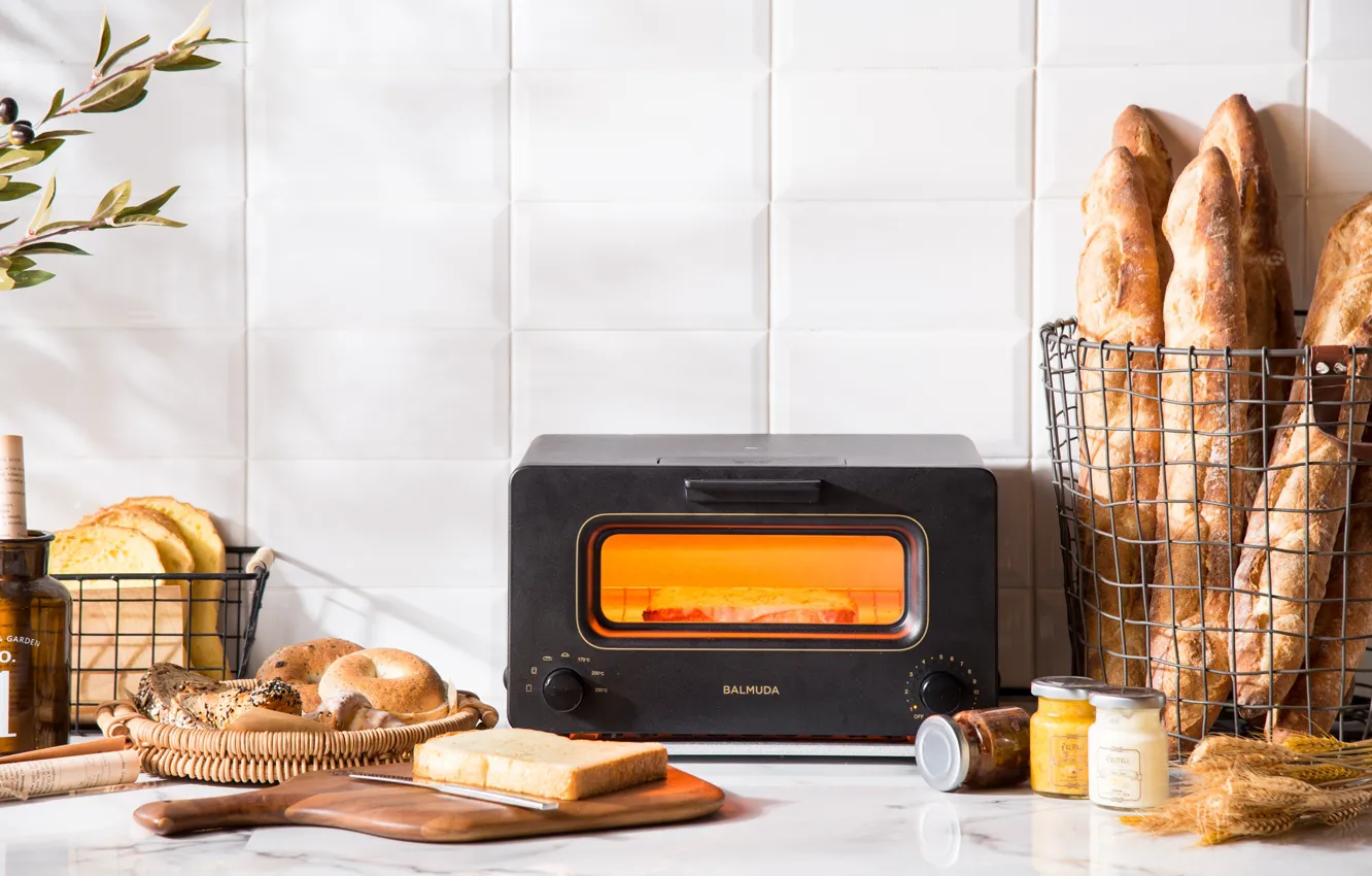 Photo wallpaper bread, oven, cakes