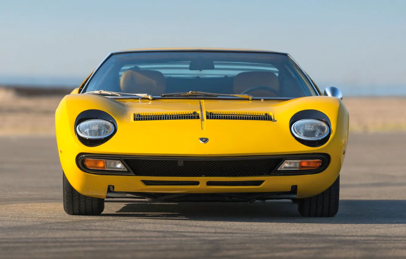 Photo wallpaper machine, auto, yellow, sexy, bright, lights, color, Lamborghini