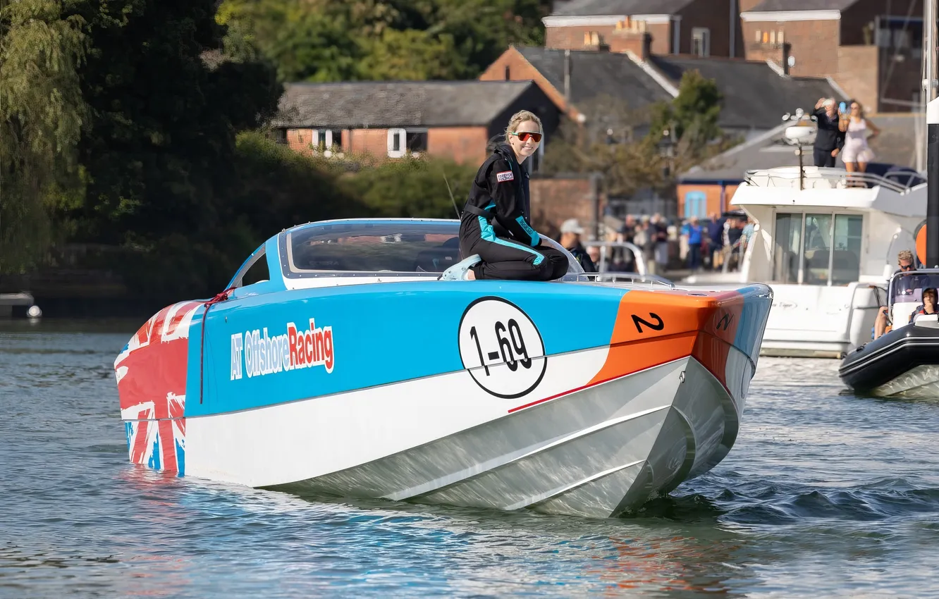 Photo wallpaper race, boat, speed