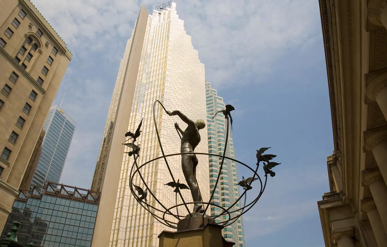Photo wallpaper home, monument to multiculturalism, Canada, Union station, Toronto
