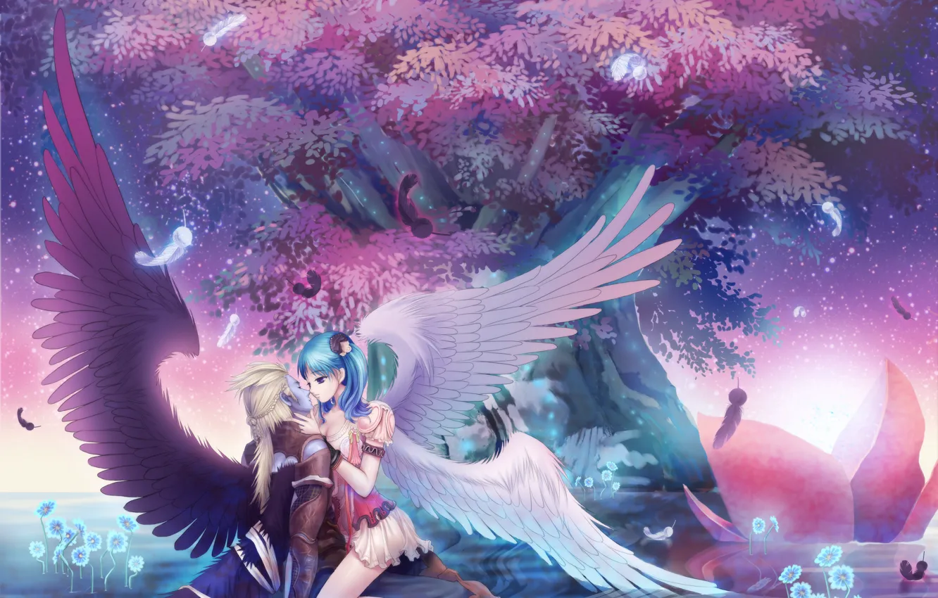 Photo wallpaper Love, Anime, Fantasy