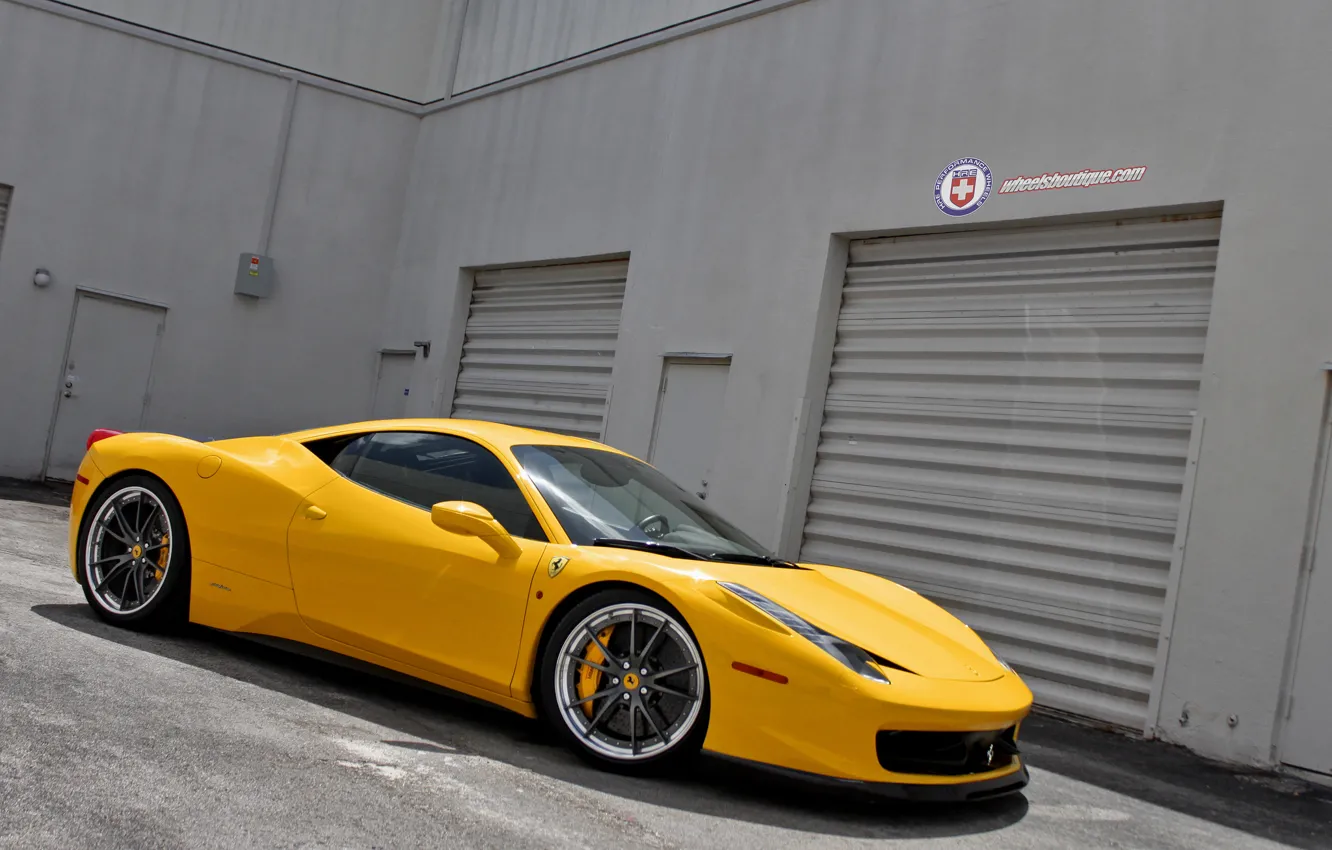 Photo wallpaper Ferrari, 458, Wheels, Shop, HRE S104