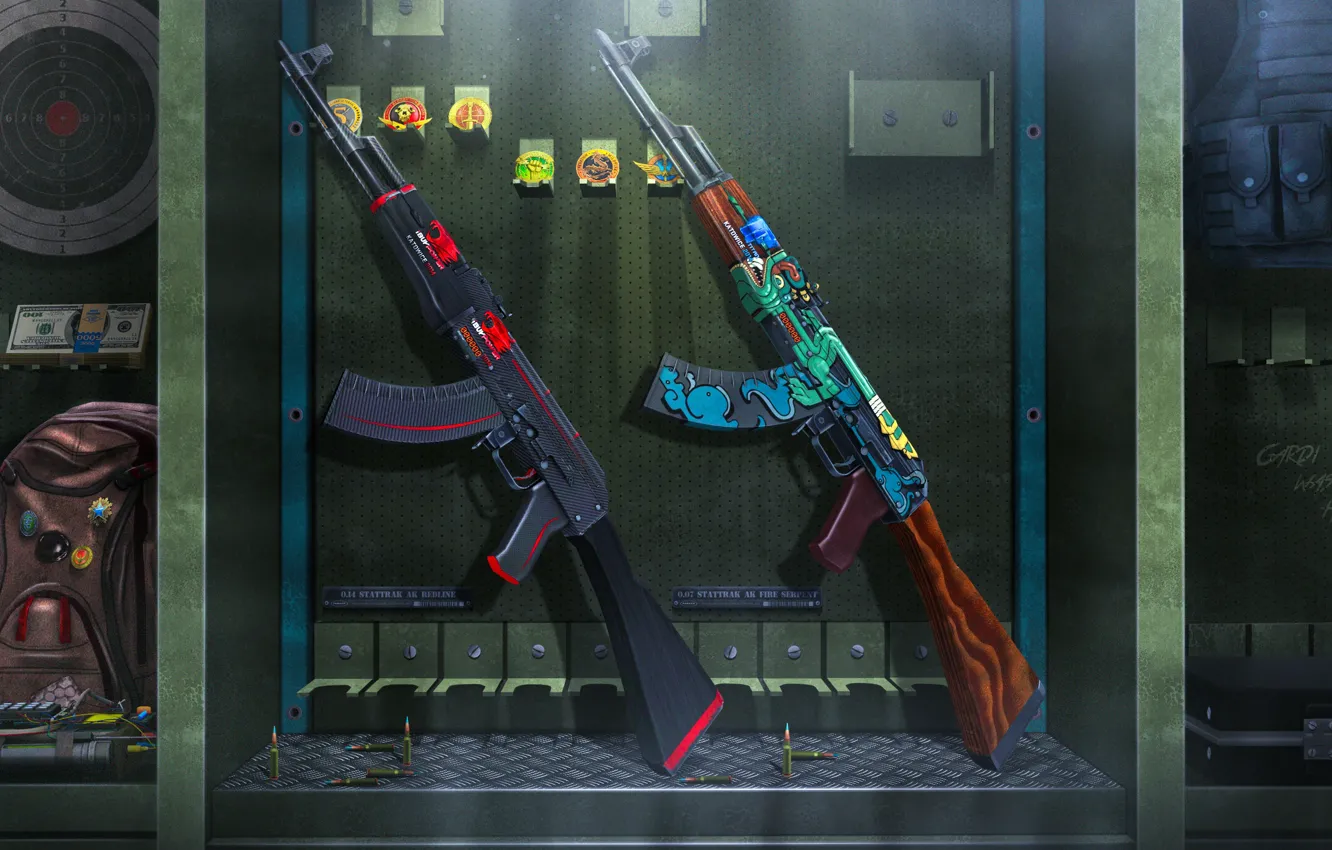Photo wallpaper wallpaper, art, ak47, csgo, counterstrike