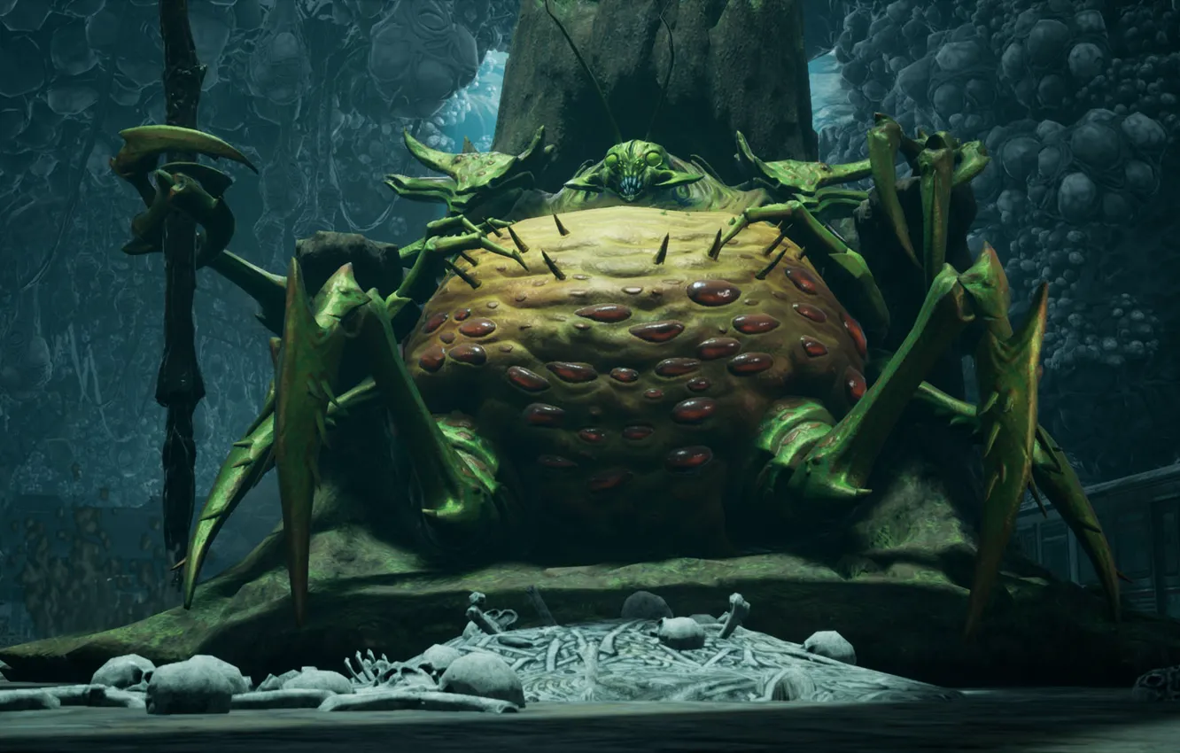 Photo wallpaper monster, bones, insect, Darksiders III