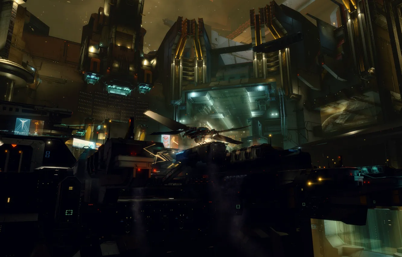 Photo wallpaper game, station, eve online, ship