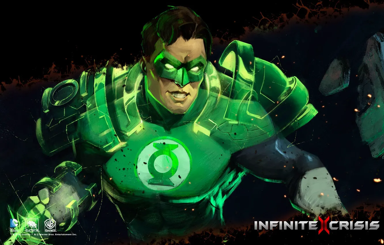 Photo wallpaper DC Comics, Warner Games, Green Latern, infinite crisis