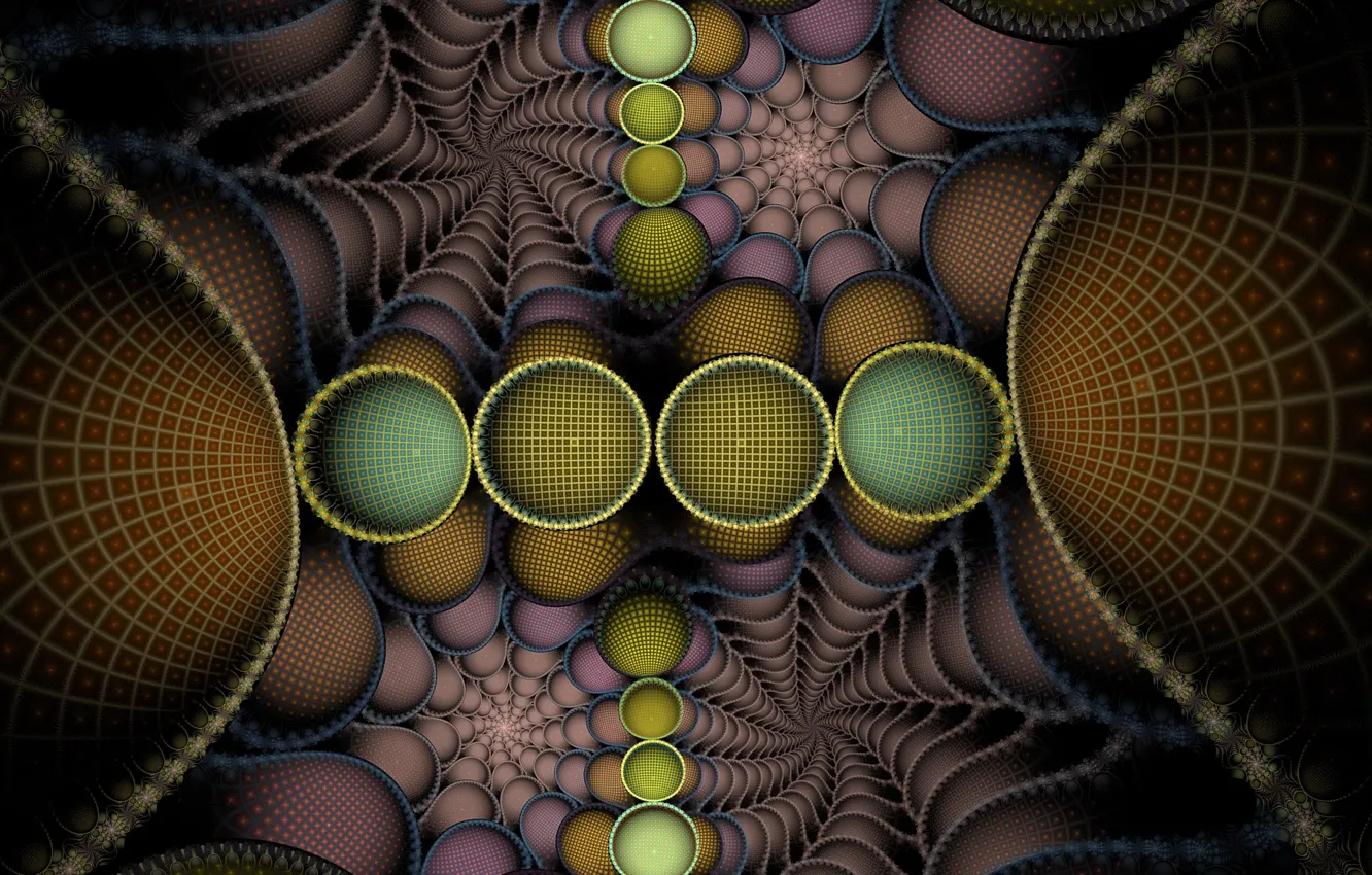 Photo wallpaper circles, balls, pattern