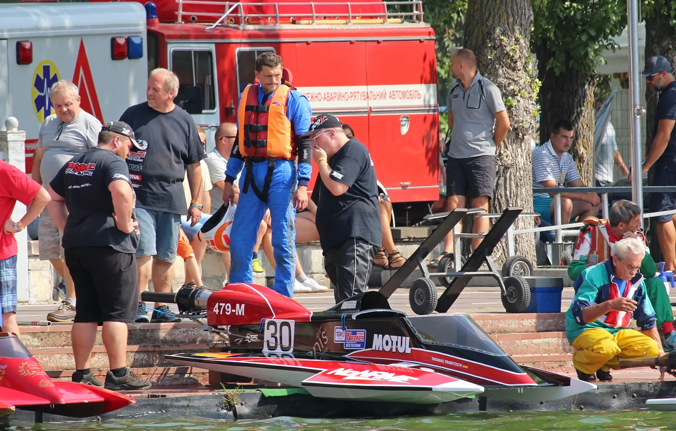 Photo wallpaper race, boat, speed